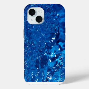 Blue water iPhone 15 case