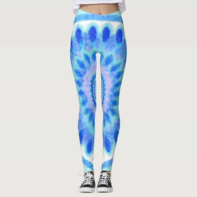 Blue Water Leggings (Front)