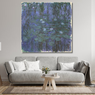 Blue Water Lilies Monet Canvas Print