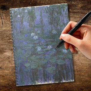 Blue Water Lilies Monet Notebook