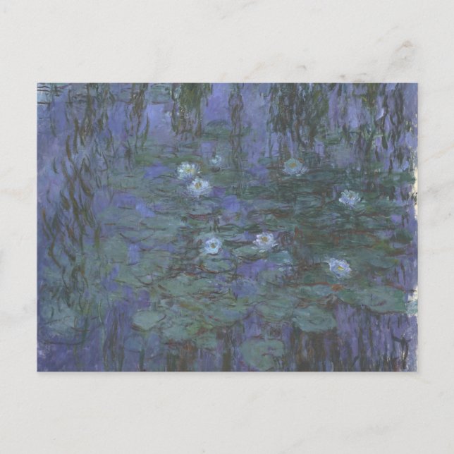 Blue Water Lilies Monet Postcard (Front)