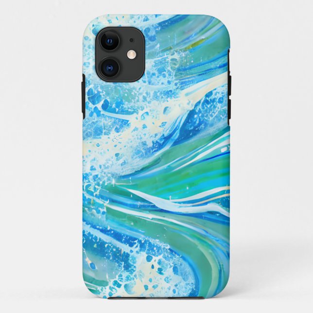 Blue Water Ocean Sea Waves   Case-Mate iPhone Case (Back)