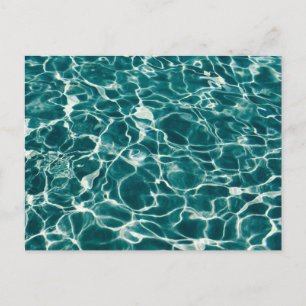 Blue Water Pattern Postcard