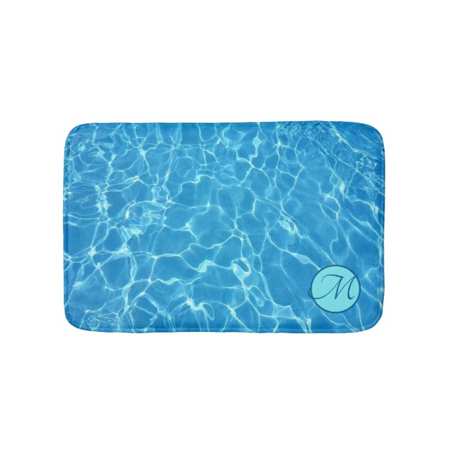 Blue Water Reflections Customise Bath Mat (Front)