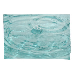 Blue water ripples Pillow Cases