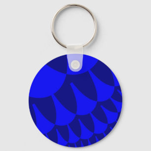 Blue Water Scales Key Ring