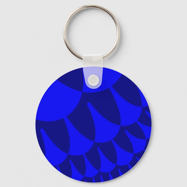 Blue Water Scales Key Ring (Front)