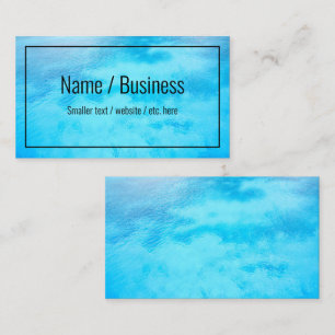 Blue Water Simple Business Cards