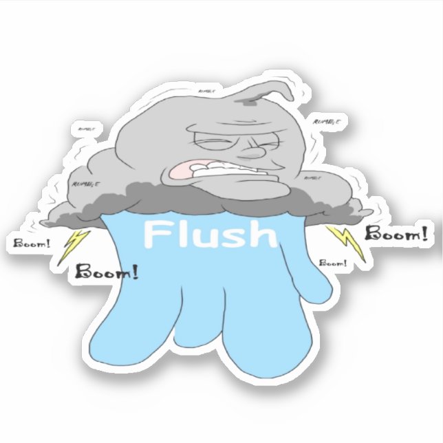 Blue water sticker (Front)