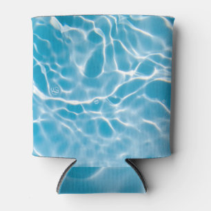 Blue water surface, nature abstract can cooler