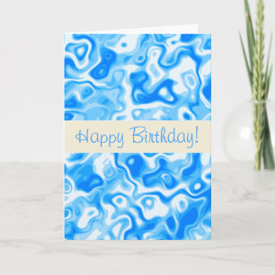 Blue Water texture Card