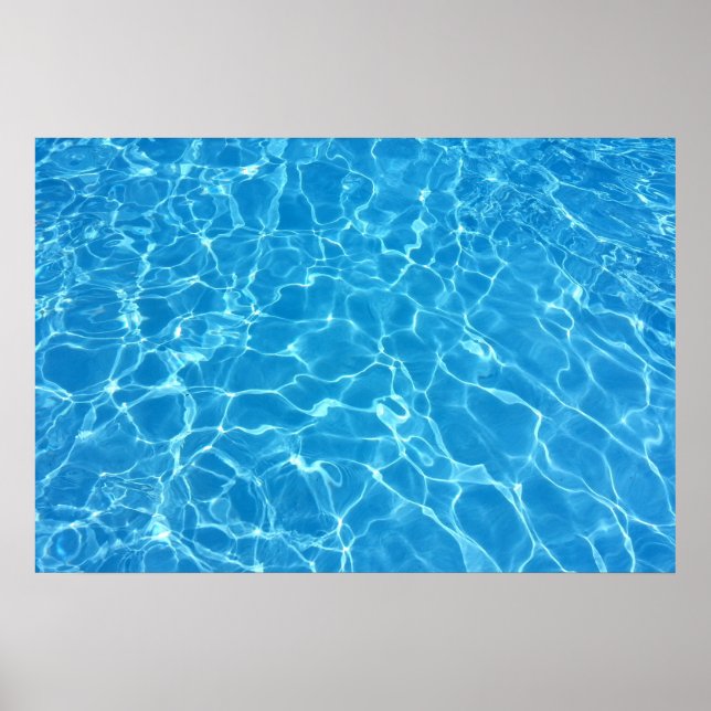 Blue Water Texture Poster (Front)