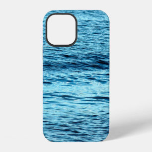 Blue water wave abstract backgroundabstract, aqua, iPhone 12 case