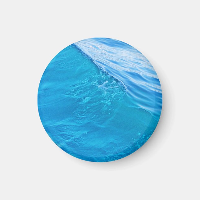 Blue water wave magnet (Front)