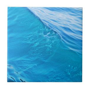 Blue water wave tile