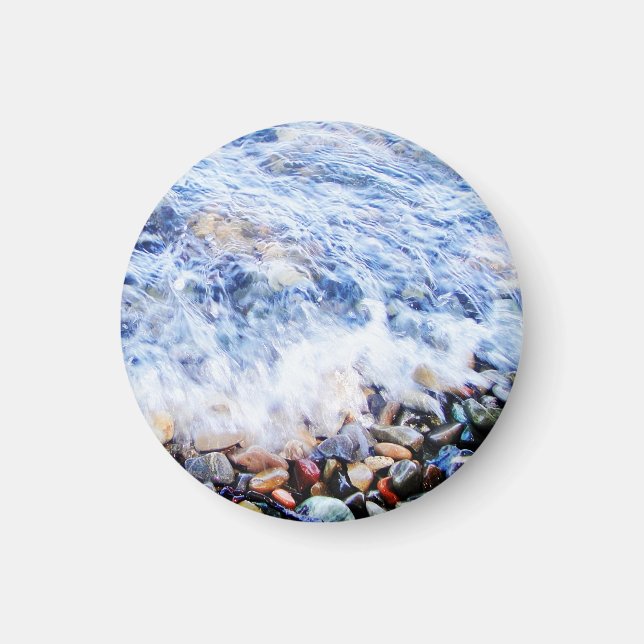 Blue water waving magnet (Front)