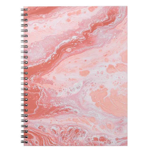 Blue water with water splash notebook (Front)