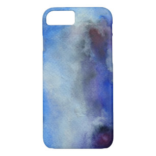 Blue Watercolor Art Apple iPhone 7, Barely There iPhone 8/7 Case