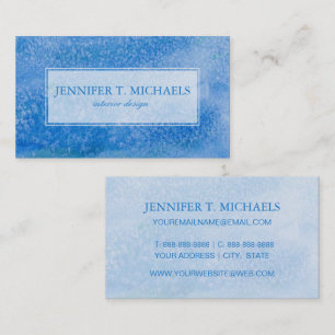 Blue Watercolor Background Business Card