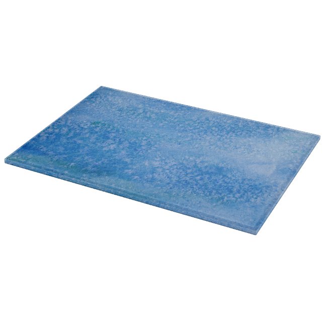Blue Watercolor Background Cutting Board (Corner)