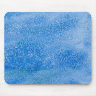 Blue Watercolor Background Mouse Mat