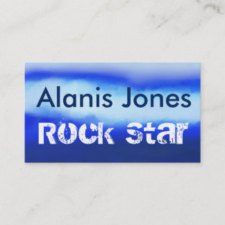 Blue Watercolor Business cards
