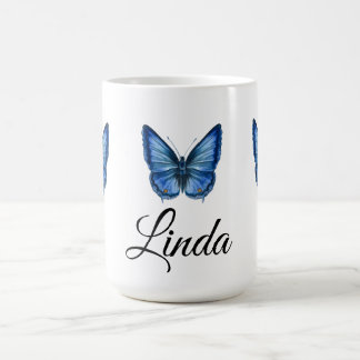 Blue watercolor Butterfly Coffee Mug gifts