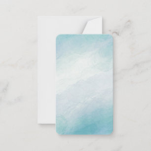 Blue watercolor card