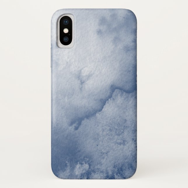 Blue Watercolor Case-Mate iPhone Case (Back)