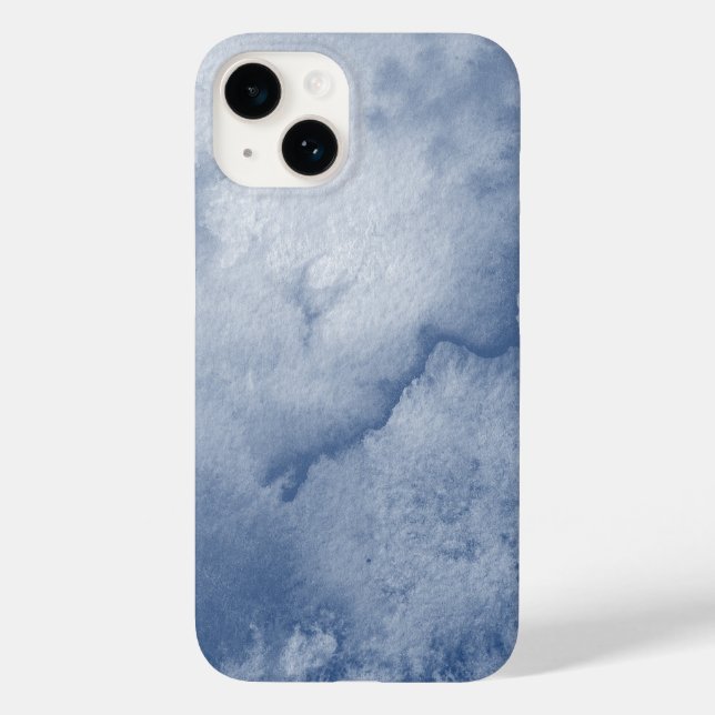 Blue Watercolor Case-Mate iPhone Case (Back)