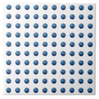 Blue watercolor dots tile