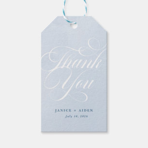Blue Watercolor Enchanting Cloudscape Wedding Gift Tags