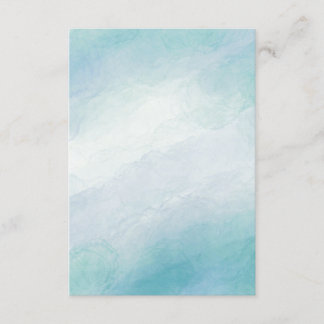 Blue watercolor enclosure card