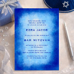 Blue Watercolor Frame Custom Bar Bat Mitzvah Invitation<br><div class="desc">Perfect card to announce a bat mitzvah, bar mitzvah or other Jewish celebration! Hand made watercolor art for you on the front side! FULLY CUSTOMIZABLE! Click on “Personalise” above to edit the text. Click "edit using design tool" to adjust the fonts, colours and placements and to delete the back side...</div>