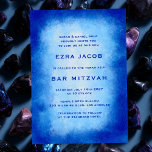 Blue Watercolor Frame Custom Bar Bat Mitzvah Invitation<br><div class="desc">Perfect card to announce a bat mitzvah, bar mitzvah or other Jewish celebration! Hand made watercolor art for you on the front side! FULLY CUSTOMIZABLE! Click on “Personalise” above to edit the text. Click "edit using design tool" to adjust the fonts, colours and placements and to delete the back side...</div>