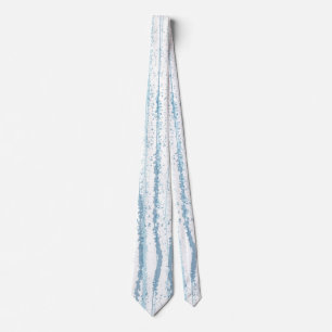 Blue Watercolor Line Pattern Tie