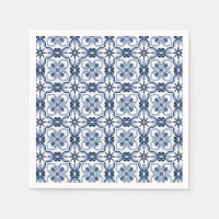Blue Watercolor Mediterranean Tile
