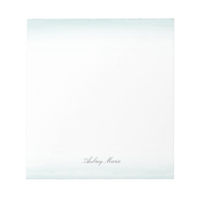 Blue Watercolor Notepad (Front)