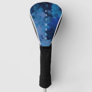 Blue Watercolor Personalised Golf Head Cover