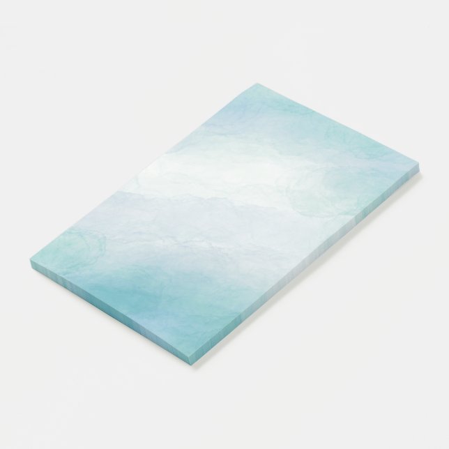Blue watercolor post-it notes (Angled)