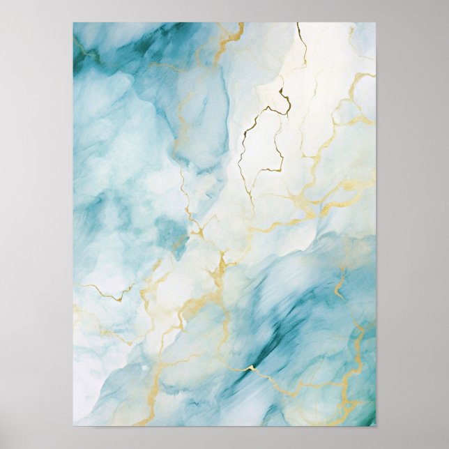 Blue watercolor poster (Front)