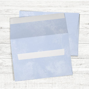 Blue Watercolor Return Address  Envelope
