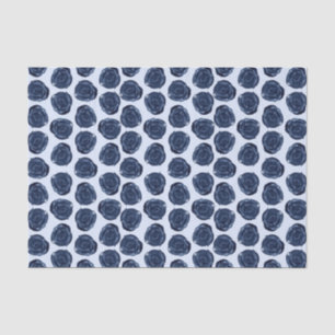 Blue Watercolor Rose Vines Cottage Chic Wedding Tissue Paper