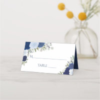 Blue Watercolor Roses Elegant Wedding Write-In