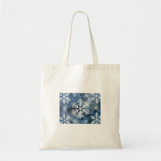 Blue Watercolor Snowflakes Tote Bag
