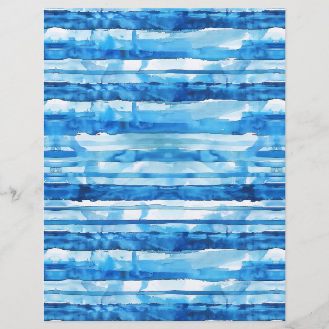 Blue watercolor stripes SCV 1 (Front)
