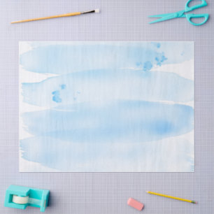 Blue Watercolor Style – Minimalist, Fresh and Eleg Tissue Paper