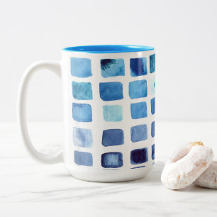 Blue Watercolor Swatches Mug