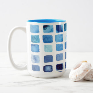 Blue Watercolor Swatches Mug
