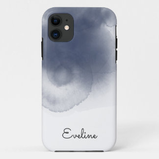 Blue Watercolor Theme iPhone 11 Case